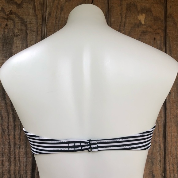 Vs Floral Striped Bandeau Bikini Top Small - Picture 4 of 7